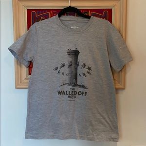 Banksy Walled Off hotel graphic t shirt